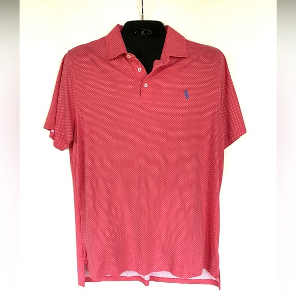 B. Draddy Other - Draddy Sport Mens Golf Polo L VGUC coral red performance